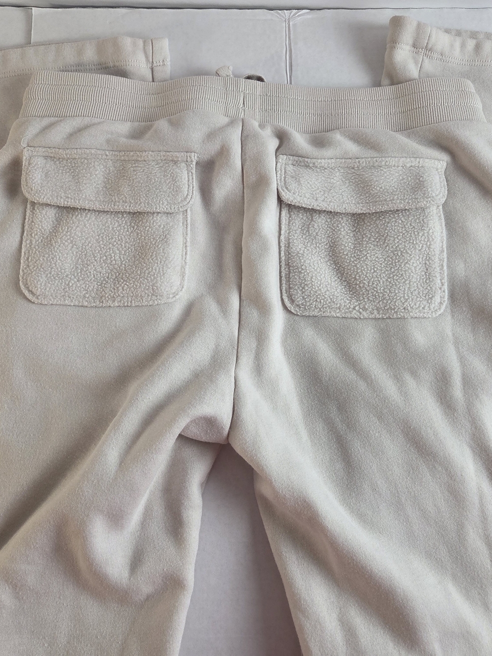 No Boundaries Cream Drawstring Wide-Leg Track Pants - Picture 2 of 11